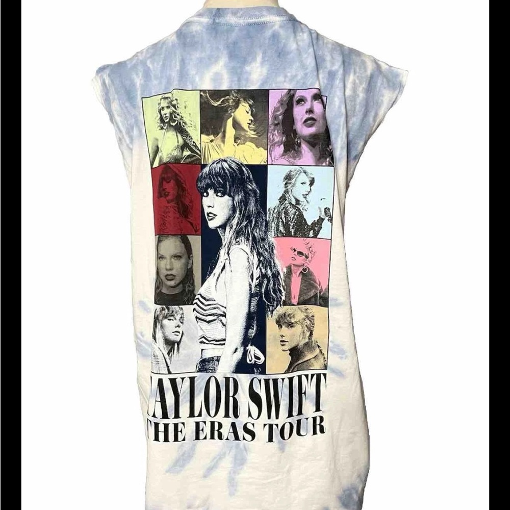 Taylor Swift The Eras Tour Sleeveless Tank Top Tie Dye Merch T-Shirt large  Adul